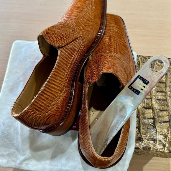 David Eden Teju Lizard slip ons main image 7